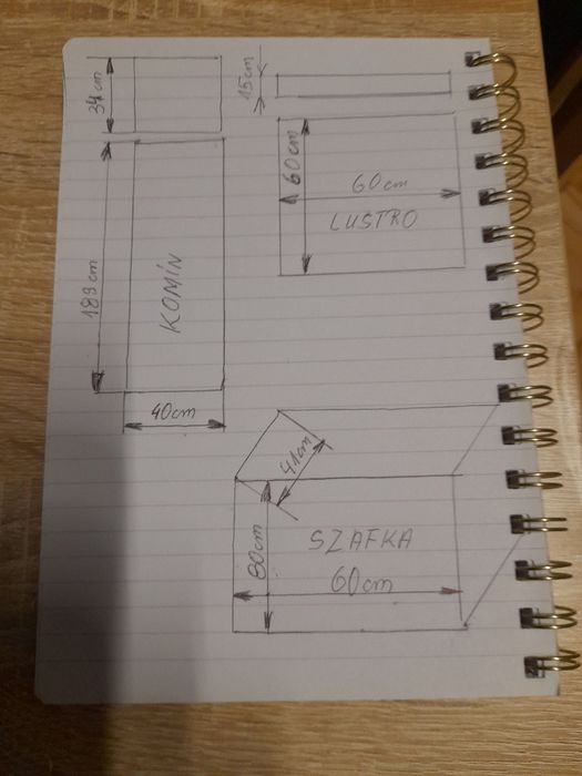 Zestaw mebli łazienkowych z umywalką I baterią