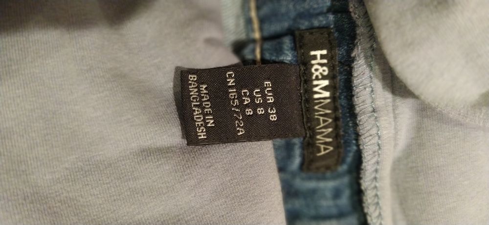 Jeansy ciążowe H&M MAMA rozm.38