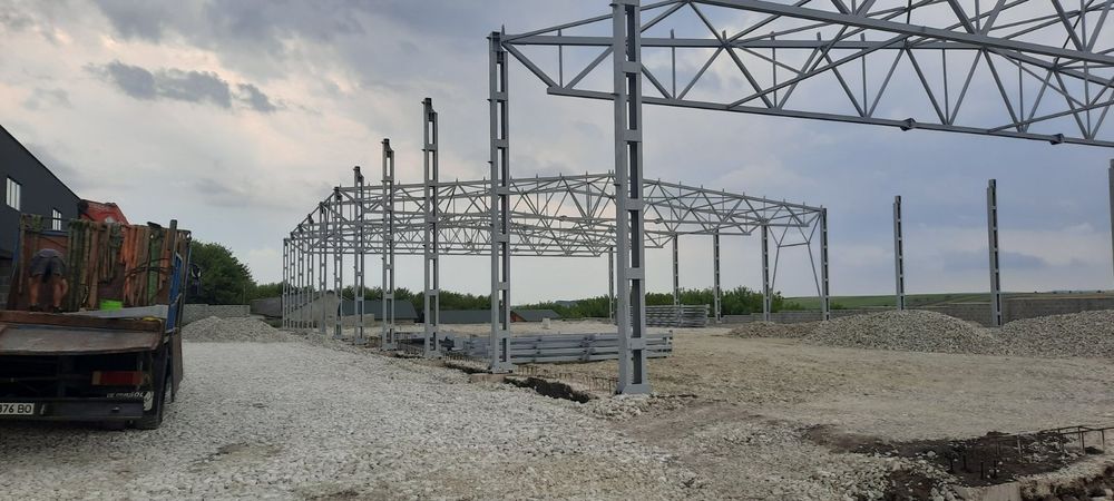 Продам металоконструкцію ангару 30х72х6 складу,  кран балка, СТО