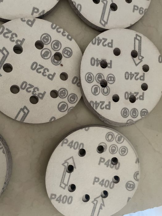 Шліфовальні круги на ліпучці 120мм всіх розмірів