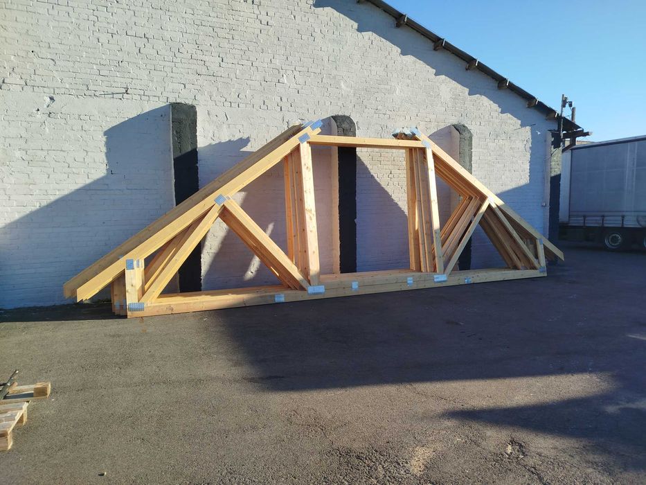 Wiązary dachowe - Szyte na miarę, dachy, konstrukcje dachowe, palety