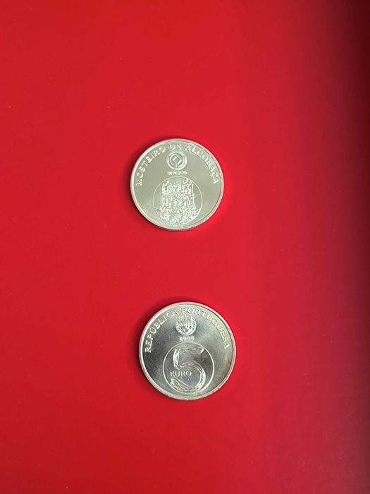 Moedas de coleção em prata Ag500 de valor facial 5 euros