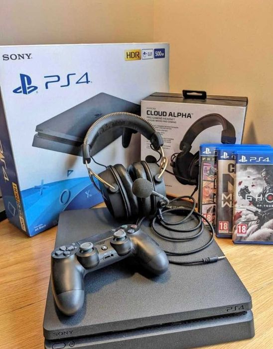 Ps4 + Jogos inclui fones