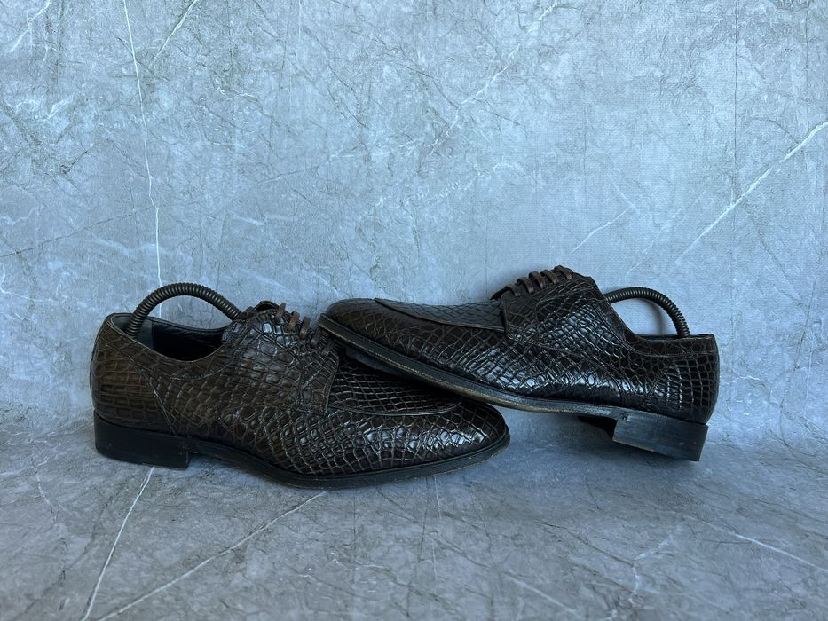 Dolce gabbana туфли мужские кожа крокодила 40