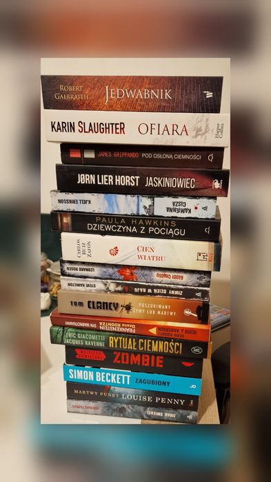 Pakiet 16 książek kryminał, sensacja, thriller