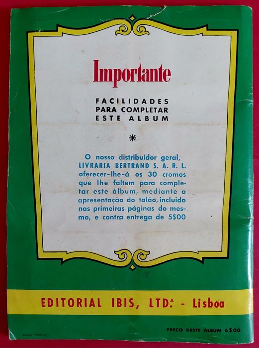 Caderneta 1958 História Natural