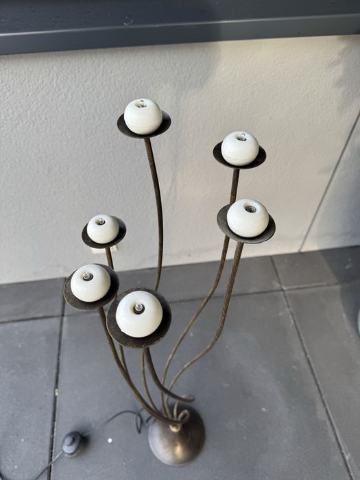 Lampa stojaca, metalowa .