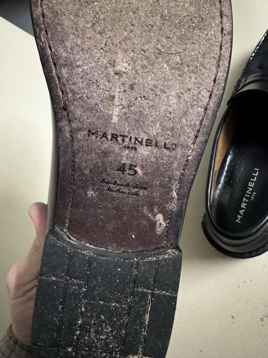 Mocassins de pele pretos 45