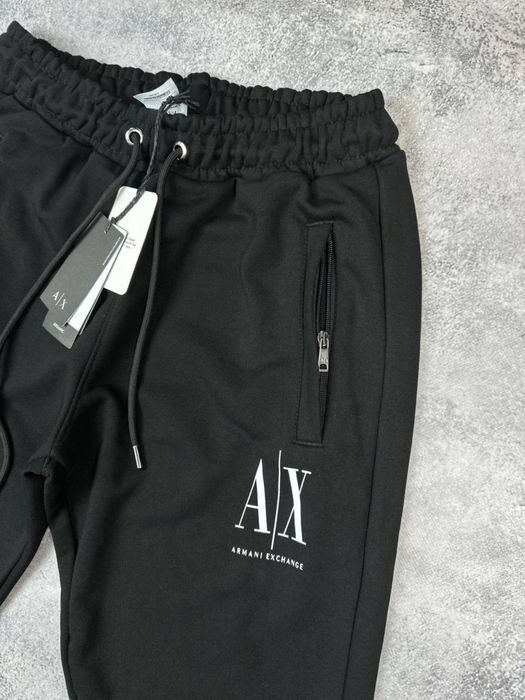 Штани Armani Exchange чорні чоловічі штани армані чоловічі чорні