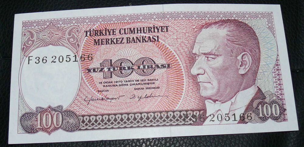 Turcja 100 lira 1970 P.194 -UNC