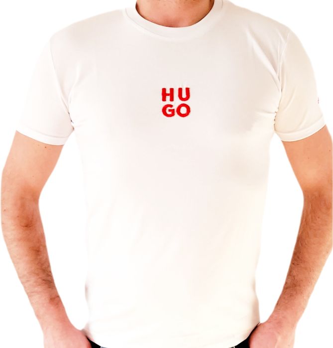 Koszulka T-Shirt męski Hugo Boss M-3XL  biała