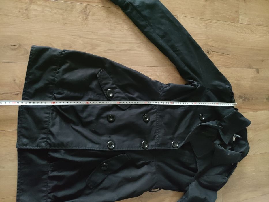 Trencz płaszcz dwurzędowy klasyczny