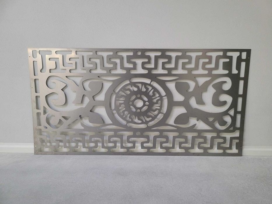 Nowoczesny panel laserowy ażurowy przęsło pomysł na ogrodzenie do domu