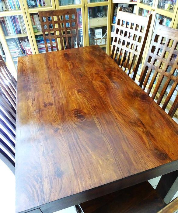 Piękny, orientalny komplet do jadani: stół 160x90 + 6 krzeseł