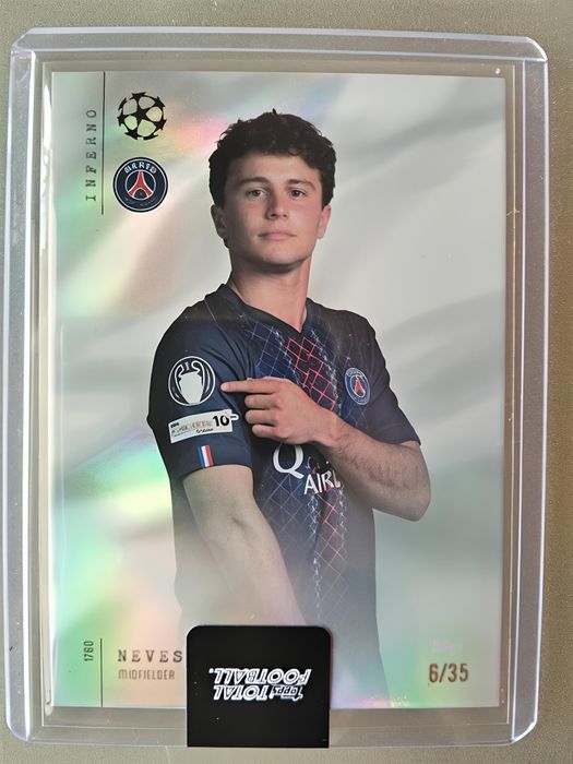 Carta João Neves numerada 06/35 Inferno Topps