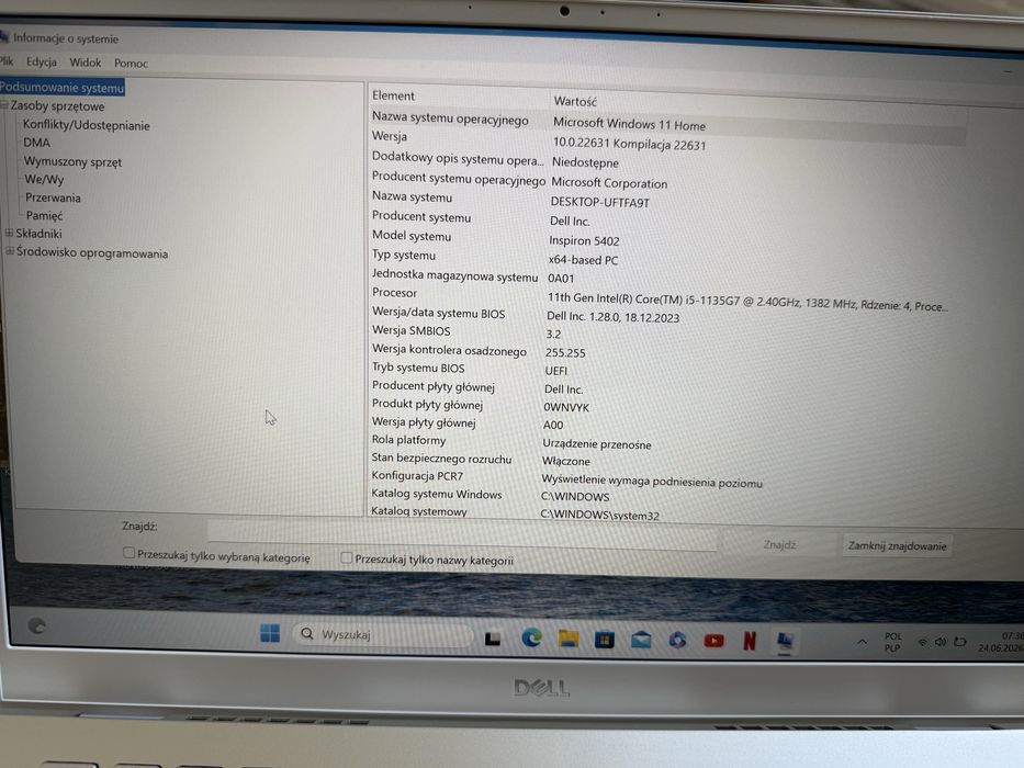 Dell Inspirion 5402 11th i5 SSD