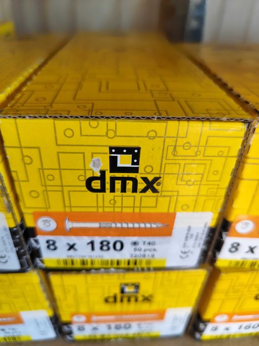 wkręty do drewna 8x180 Talerzowe 50szt + Torx T40