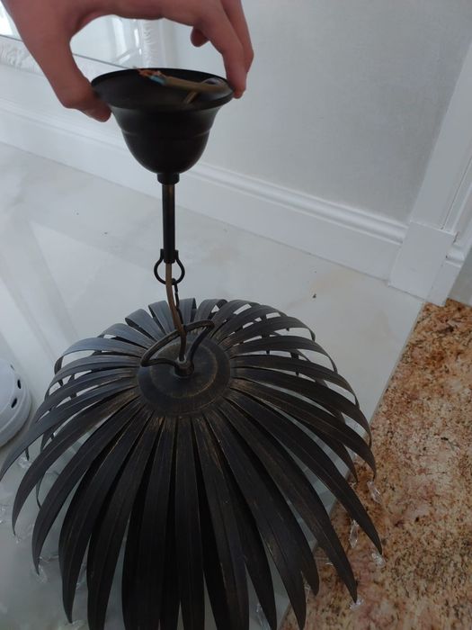 Lampa wisząca z kryształkami