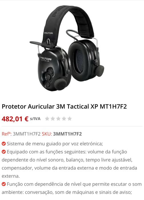 Vendo protetor auricular 3M tactical XP