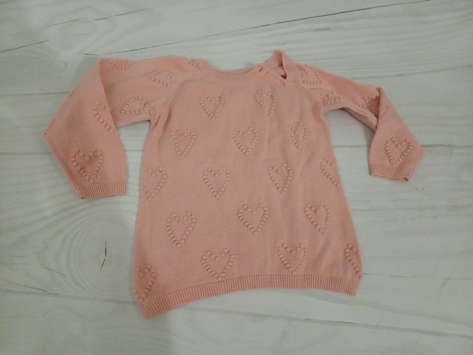 Sweterek różowy dziecięcy 98