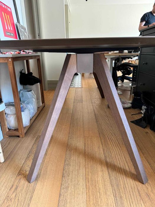 Mesa de Jantar Design Italiano Pianca Delta em Madeira | Oportunidade