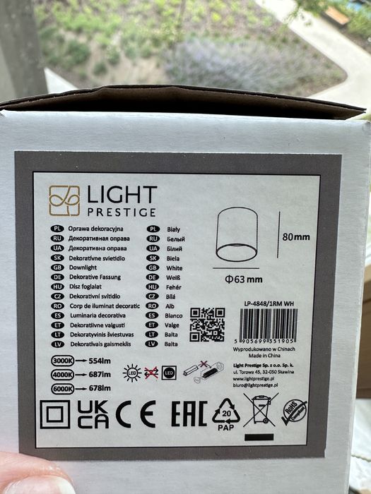 Natynkowe oprawy, lampki led