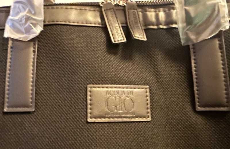 Elegancka, pojemna torba, aktówka Armani