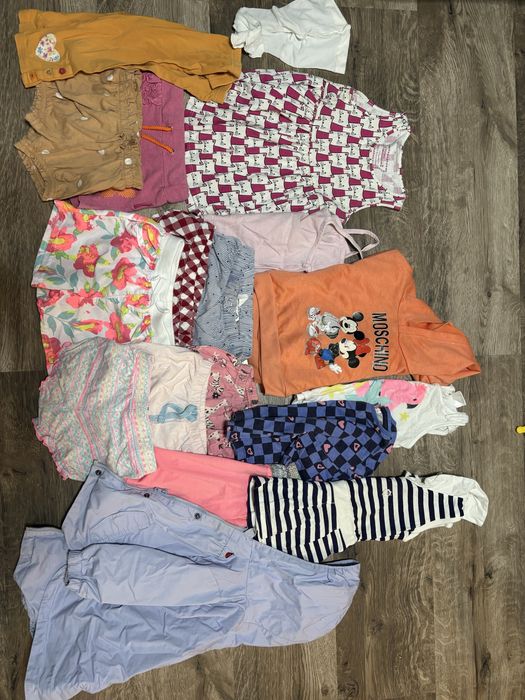 Paczka ciuchow letnich dla dziewczynki 80/86