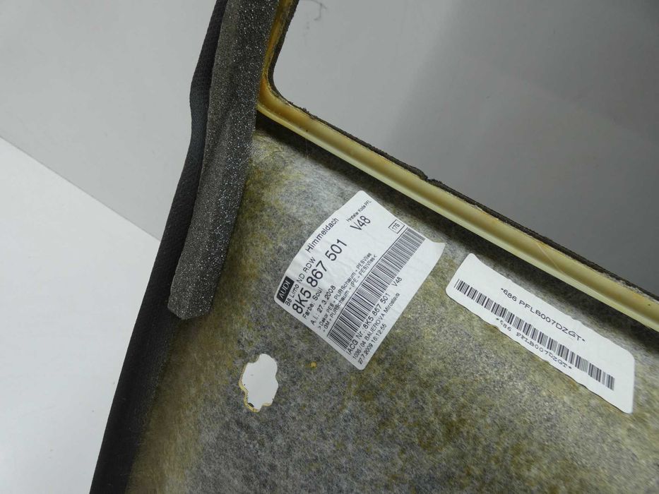 AUDI A4 B8 SEDAN S-LINE czarna podsufitka słupki elementy komplet 8K5867501 Gorlice