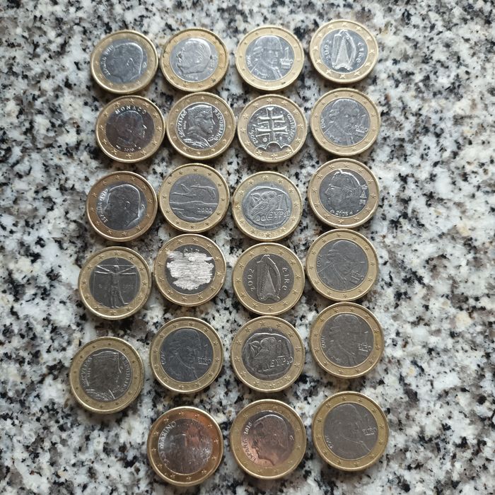 8 lotes se moedas de € ver fotos sff