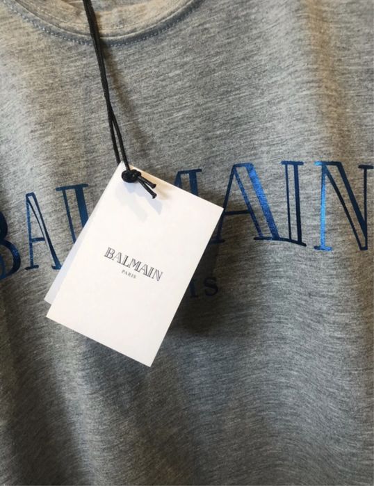 T-shirt cinzenta da Balmain