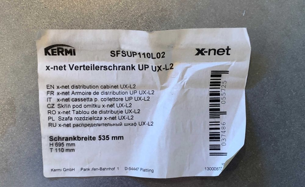 Шкаф коллекторный Kermi x-net UX-L2 (2 шт)