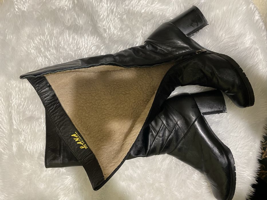 Шкіряні сапоги. Вдягали 1 раз