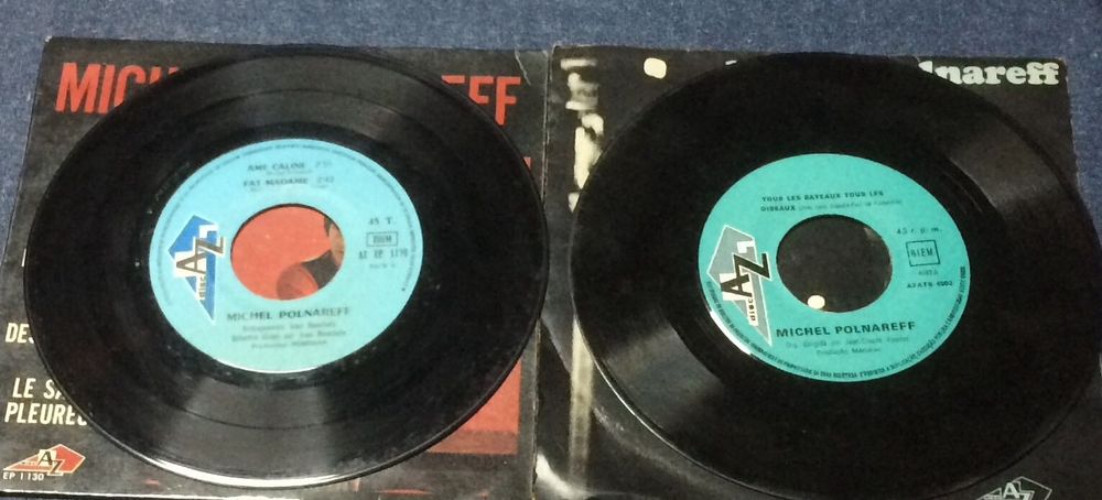 Vinis de 45 RPM de música francesa