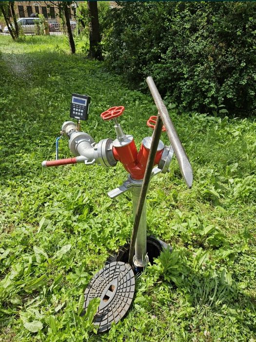 Przegląd hydrantu zewnętrznego, pomiar wydajności