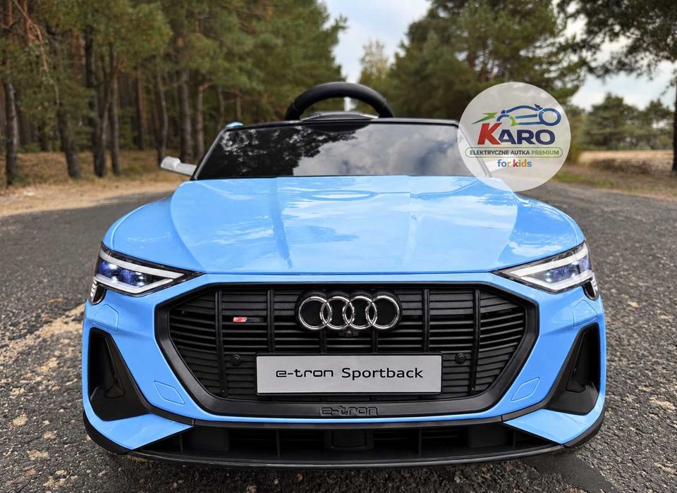Audi E-Tron Sportback Auto Dla Dzieci 4x4 Na Akumulator Radio FM Full LED