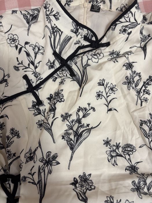 Vestido Shein preto e branco