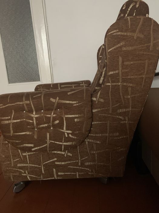 Крісло мʼяке не розкладне на коліщатках