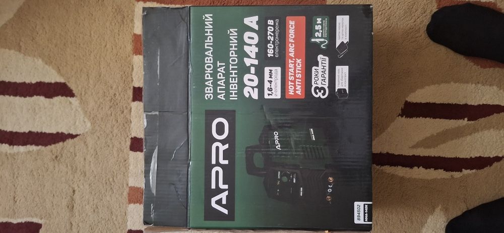 Зварювальний аппарат iнверторний APRO 20-140А