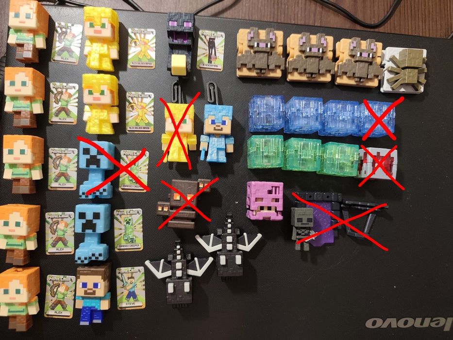Figurki Kinder Joy Minecraft