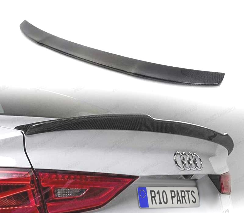 AILERON SPOILER TRASEIRO AUDI A3 8V SEDAN 12-19 LOOK RS3 CARBONO