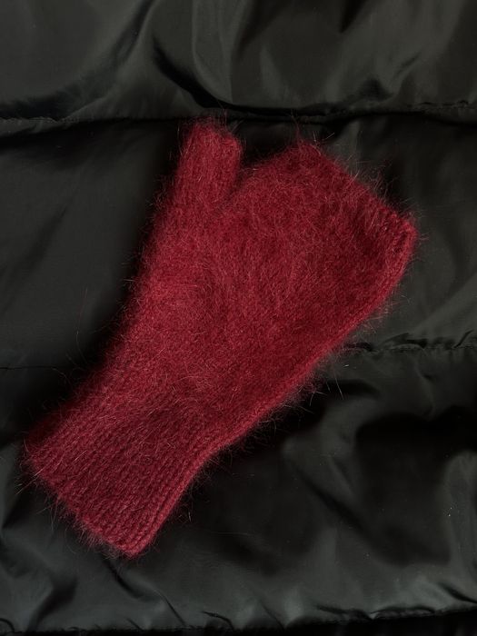 Набір шапка та мітенки з ангори