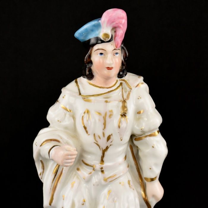 Par de figuras Porcelana Vieux Paris, séc. XIX