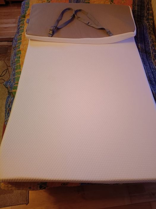 Topmaterac 90x200cm WELLPUR FRYA GT30 biało szary