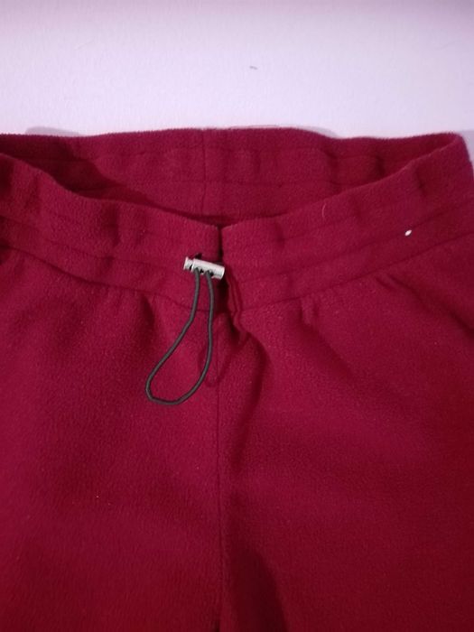 spodnie damskie bordowe polar, zimowe ciepłe, 34-36, XS/S