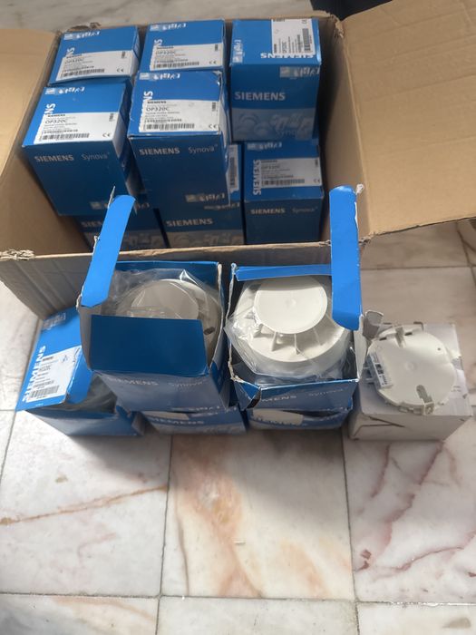 Detetores opticos endereçaveis Siemens OP720,e OP110, central FC1008