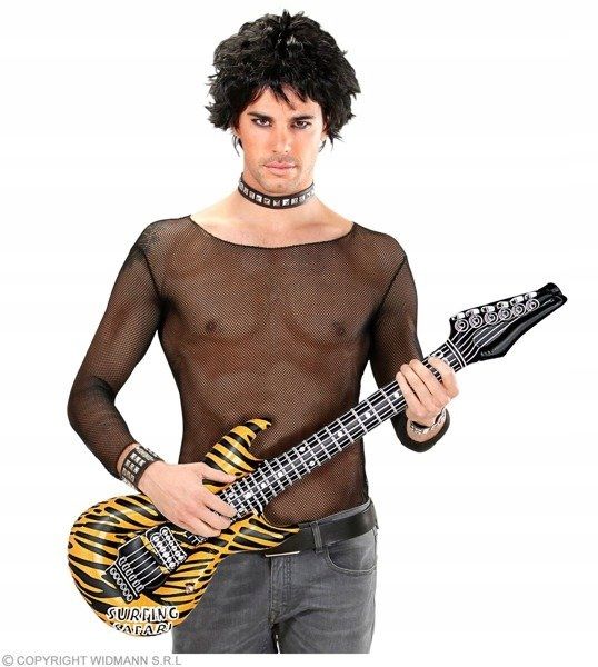 gitara elektryczna rockowa pomarańczowa dmuchana