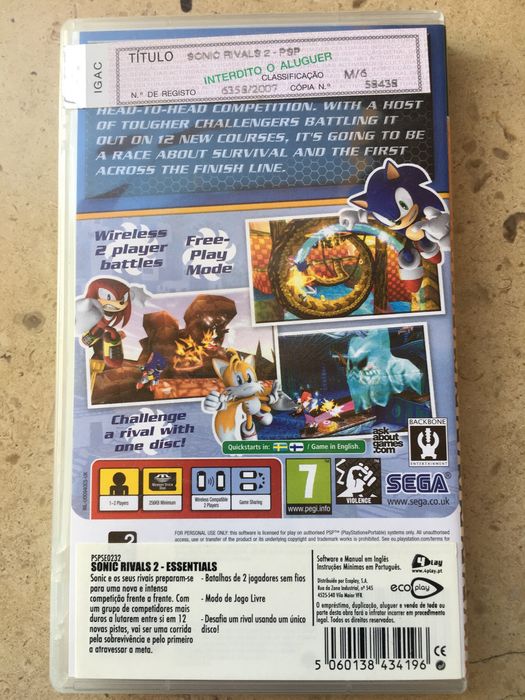 Videojogo Sonic Rivals 2