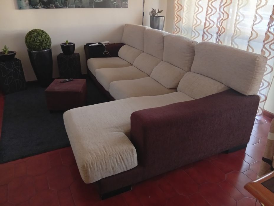 Sofá como novo c/ chaise long