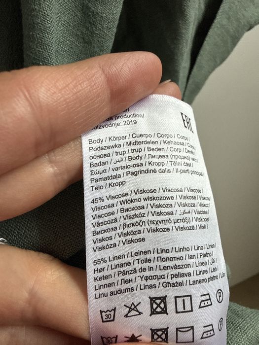 Sukienka lniana len / viskoza